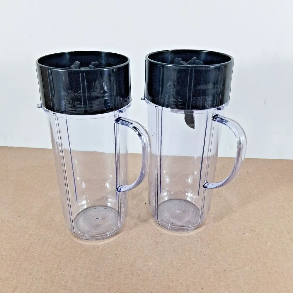 MAGIC BULLET 16pc Mixed Parts Lot! Cups, Lids, Blender Jar, Strainers + More!